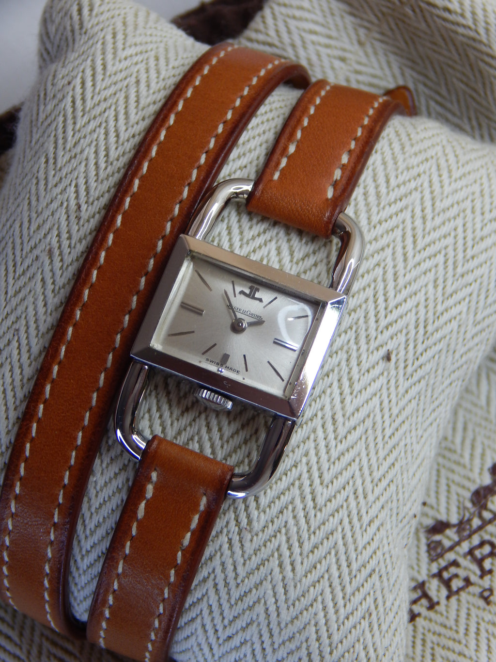 Jaeger Le Coultre Etrier Completely Original Hermés Edition
