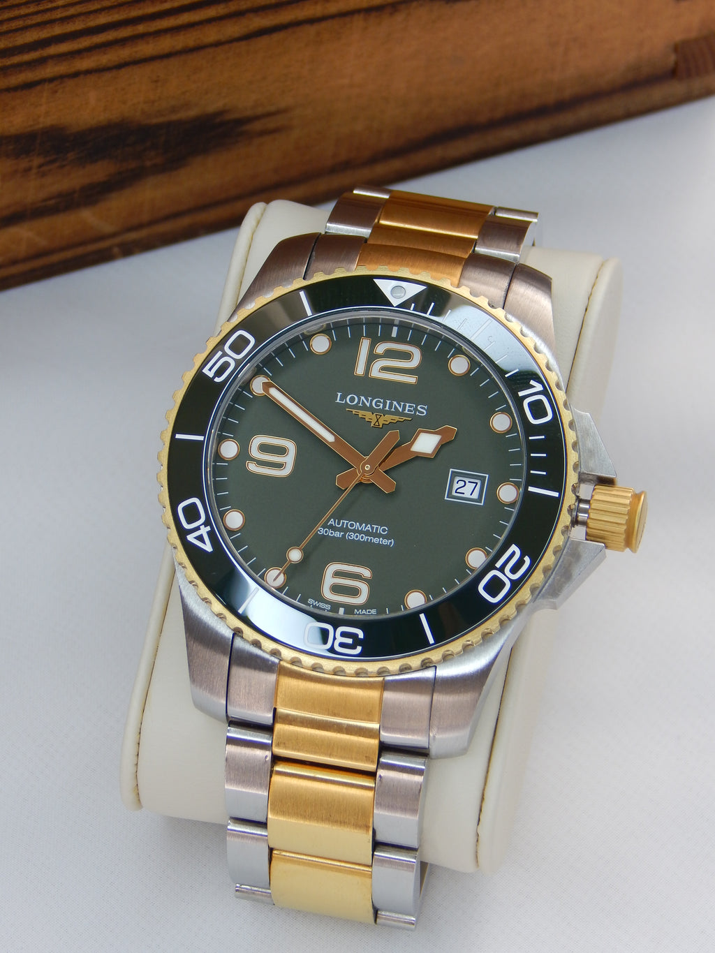 Longines Hydro Conquest, big size, Green Dial