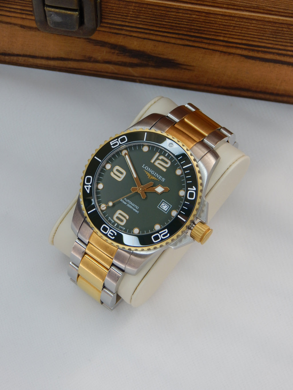 Longines Hydro Conquest, big size, Green Dial