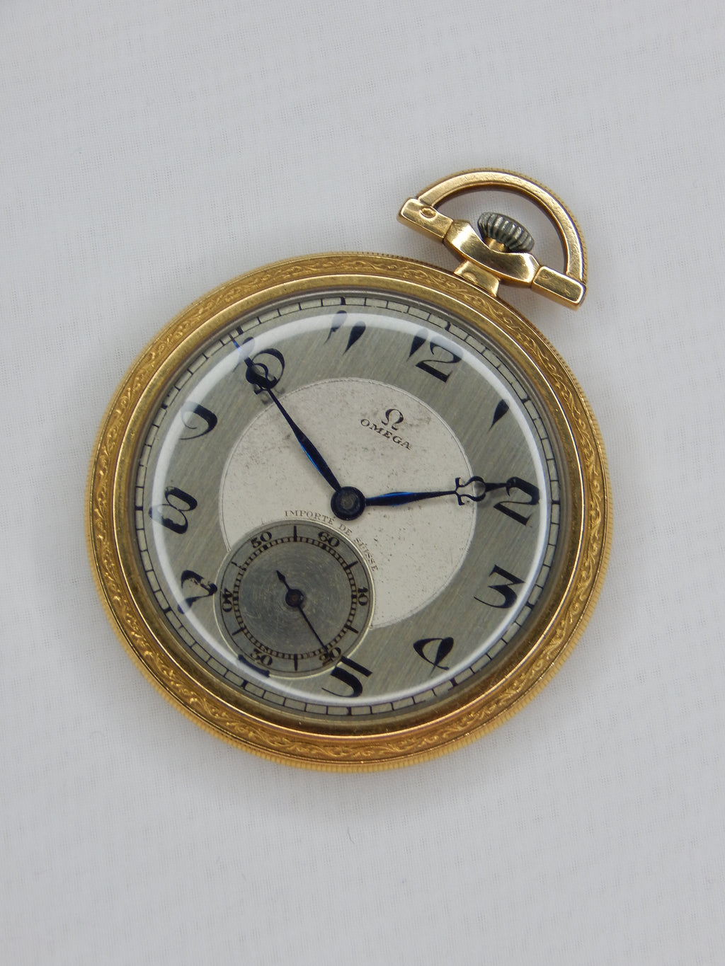 Zlaté vreckové hodinky Omega 1920